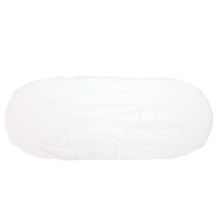 Sábana bajera 2 en 1 para capazo 30 x 75 cm blanco 