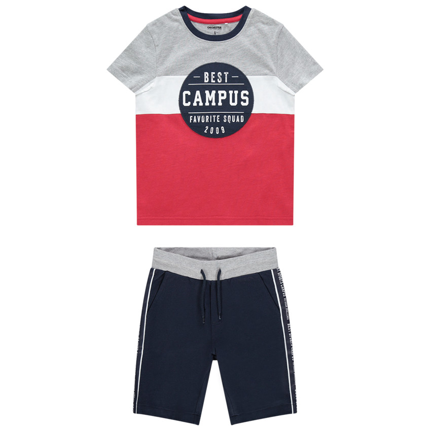 Conjunto camiseta manga corta y bermuda bandas  Additional Conjunto camiseta manga corta y bermuda bandas