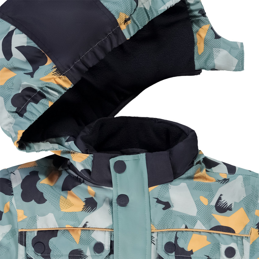 Blusón de esquí con capucha desmontable impresa gráfica para niño  Additional Blusón de esquí con capucha desmontable impresa gráfica para niño