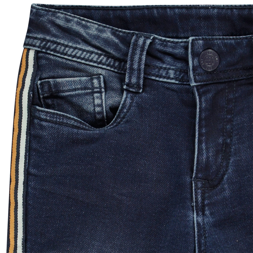 Jeans denim avec bandes sur le côté pour garçon Main Jeans denim avec bandes sur le côté pour garçon