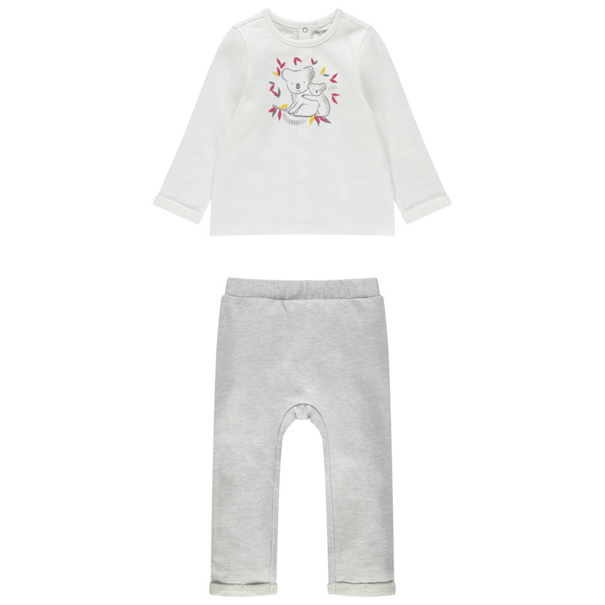 Conjunto con camiseta de manga larga y estampado de koalas y pantalón con estampado de koala  Additional Conjunto con camiseta de manga larga y estampado de koalas y pantalón con estampado de koala