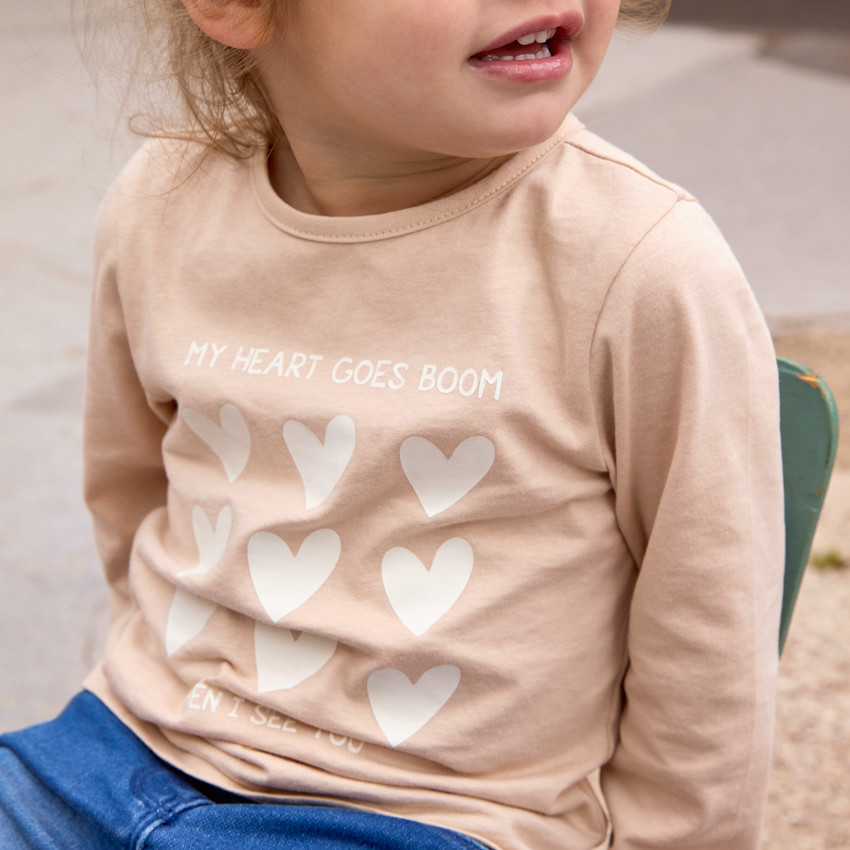 Camiseta de manga larga estampada para bebé niña 