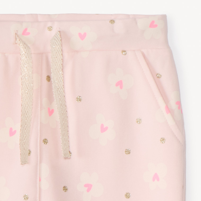 Jogging de felpa estampado para niña bebé 