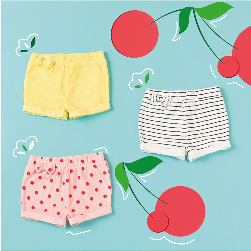 pantalon corto en rizo con nudo en cintura 