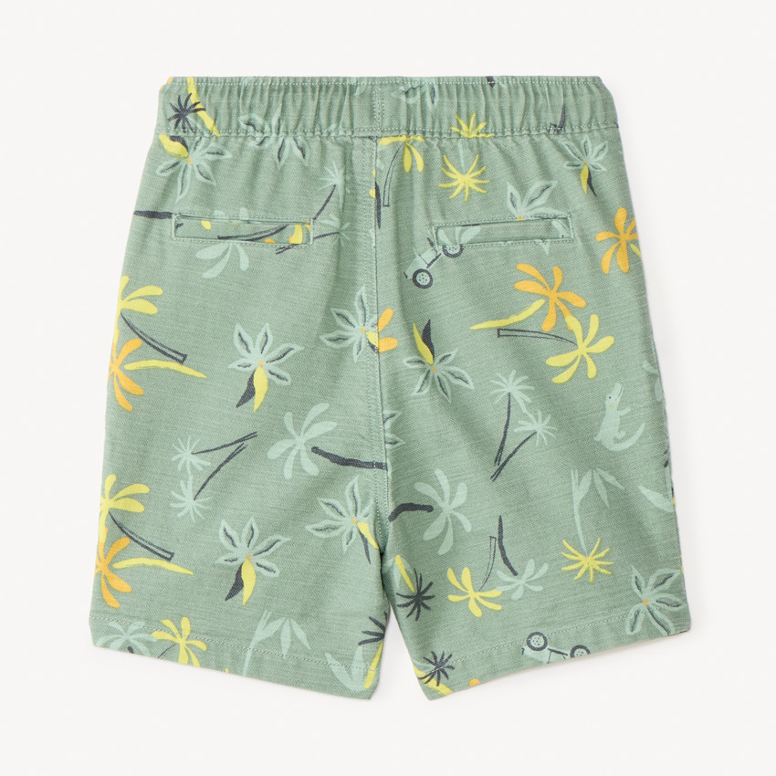 Bermudas de tela con estampado safari para bebé niño 