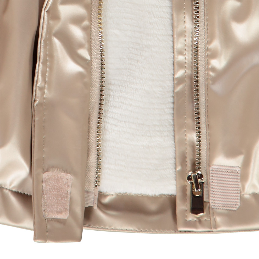 Parka gomme effet brillant pour bébé fille Main Parka gomme effet brillant pour bébé fille