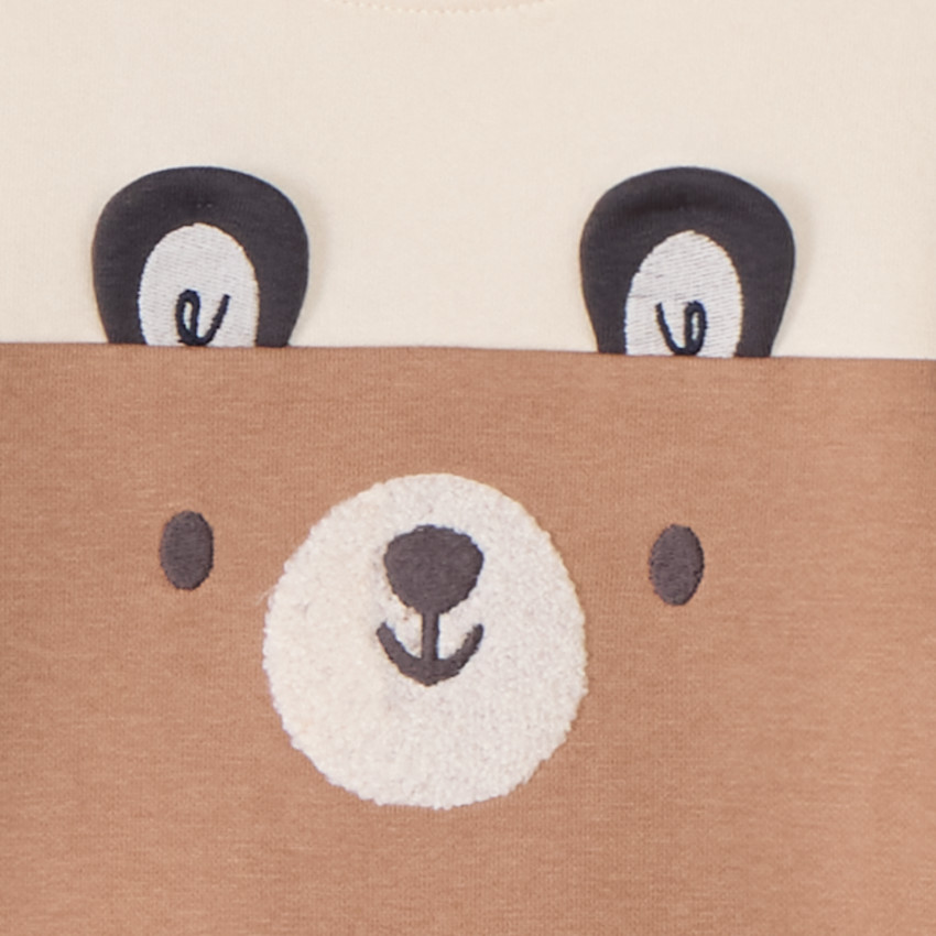 Conjunto de chándal lúdico efecto color block para bebé niño 