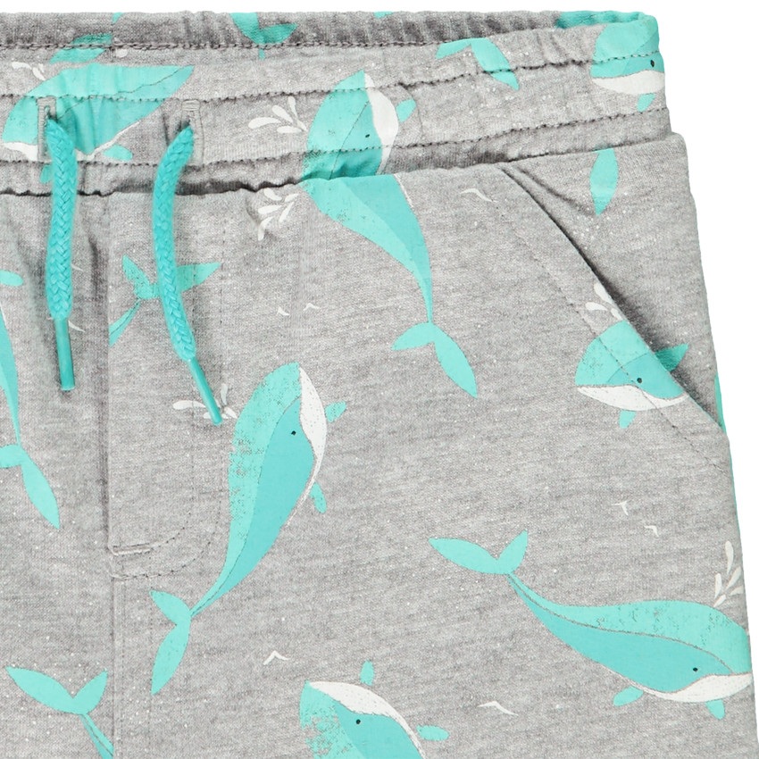 Bermudas de bebé con estampado de ballenas para niño 