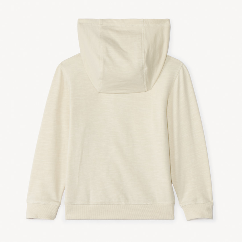 Chaleco de felpa liso con capucha para niño 