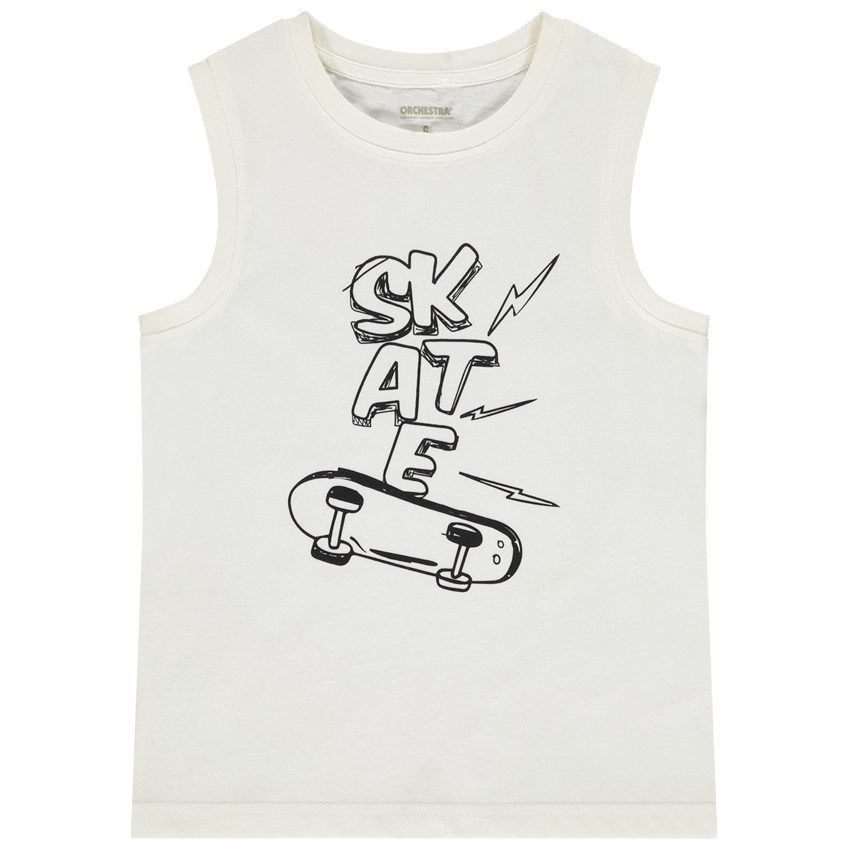 Camiseta sin mangas print fantasía para niño 