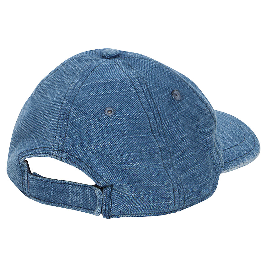 Visera de muletón con efecto vaquero y parche con tiburón bordado 