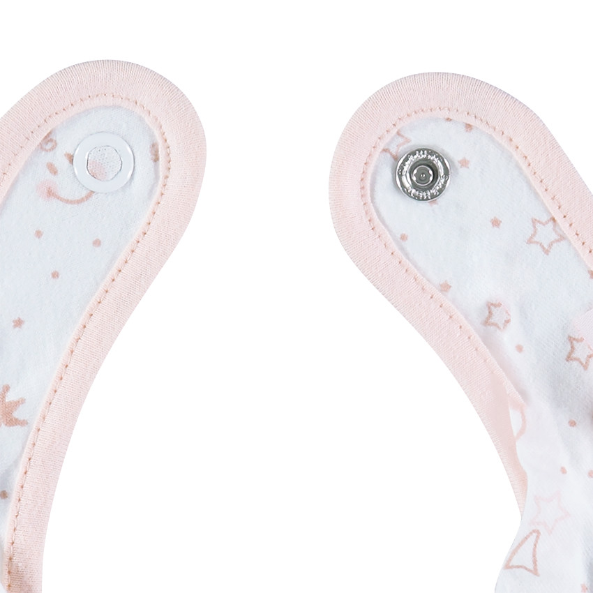 Juego de 2 baberos en forma de bandana Smiley Girl 