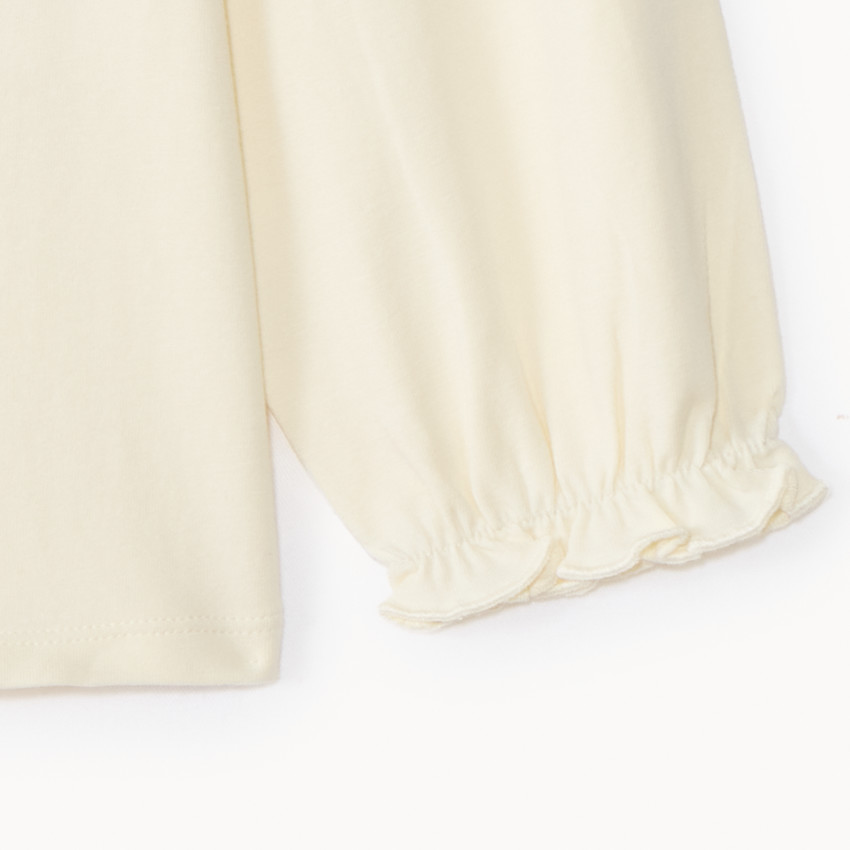 Camiseta de manga larga con motivo de mariposa para bebé niña 