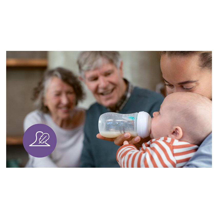 Biberón Natural Response 3.0 Válvula Airfree Duo 125ml - 2 piezas 