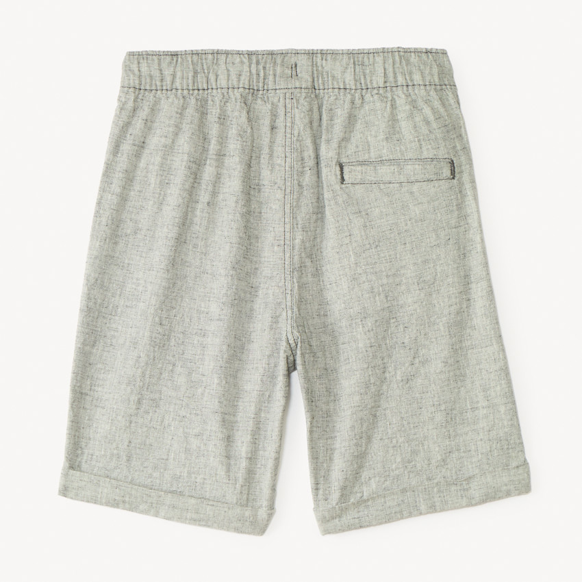 Bermudas de lino con efecto jaspeado para niño 