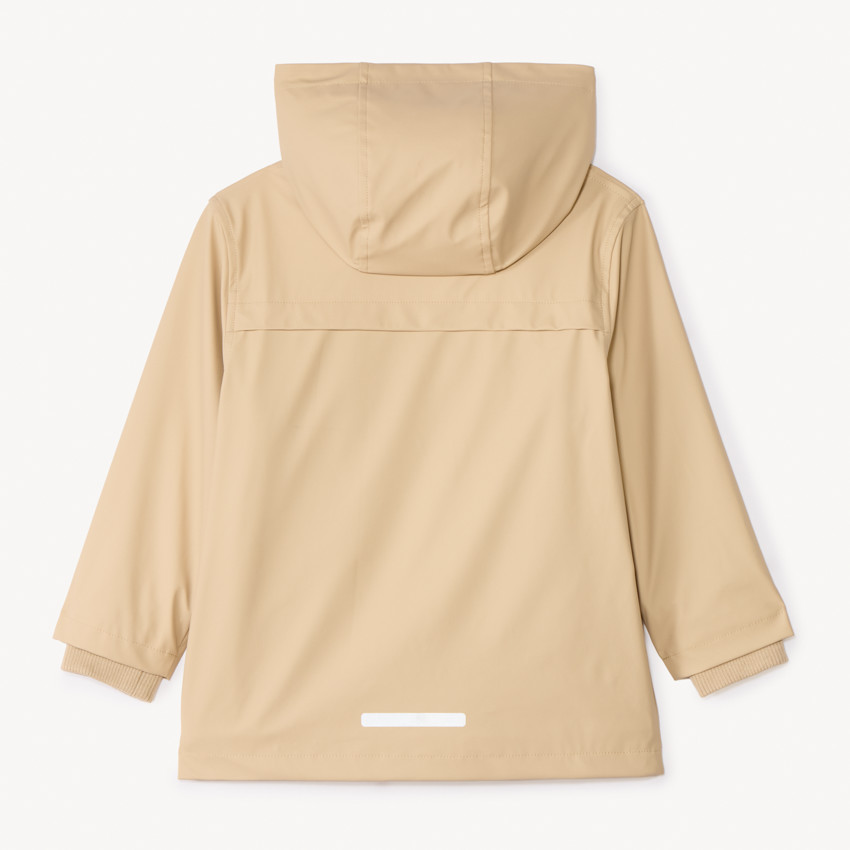 Parka de goma con forro de sherpa para niño 