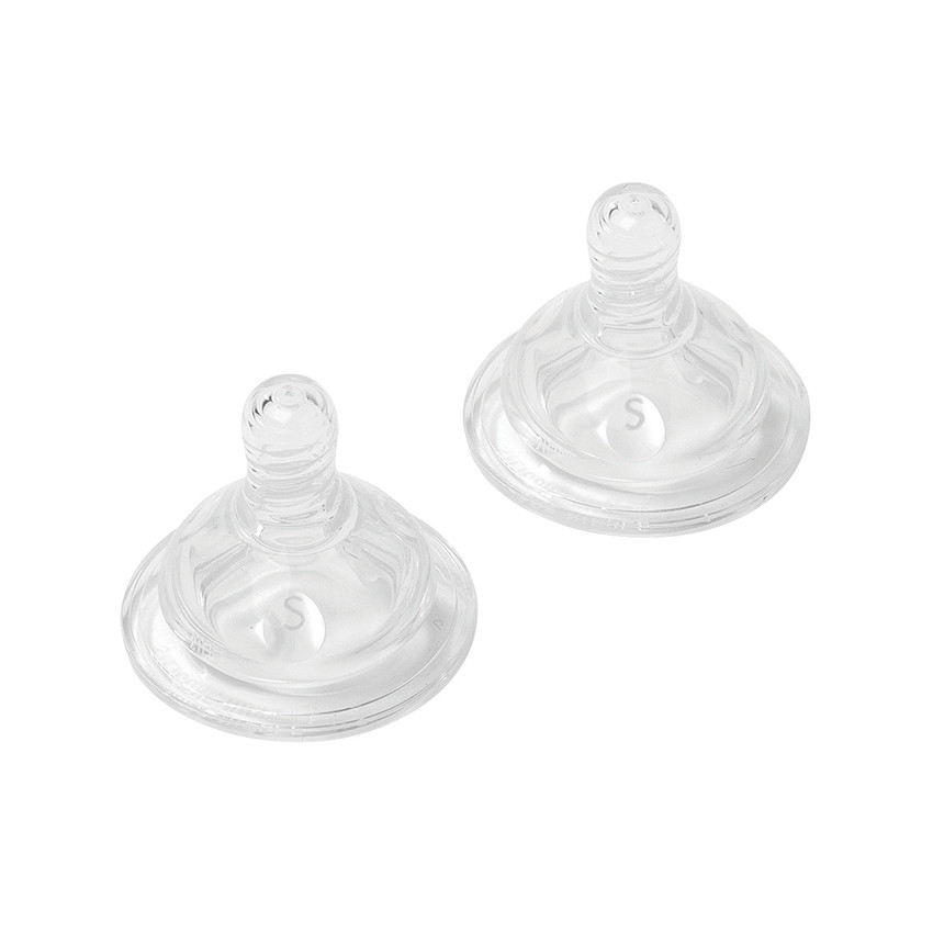 Lot de 2 chupetes fisiologicos de silicona talla S - 0-3 mois 