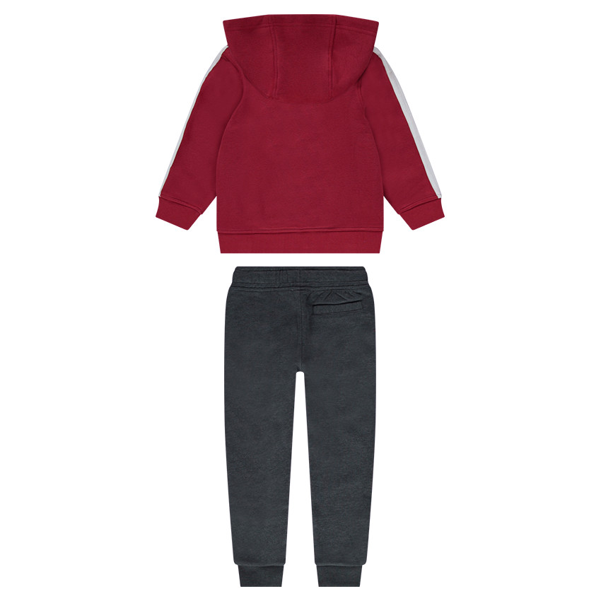Júnior - Chándal de felpa bicolor con bandas en contraste 