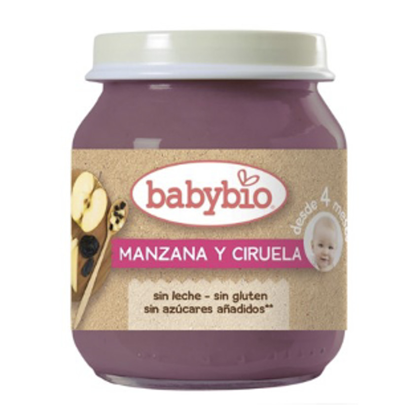 BabyBio Manzana Ciruela 130g  