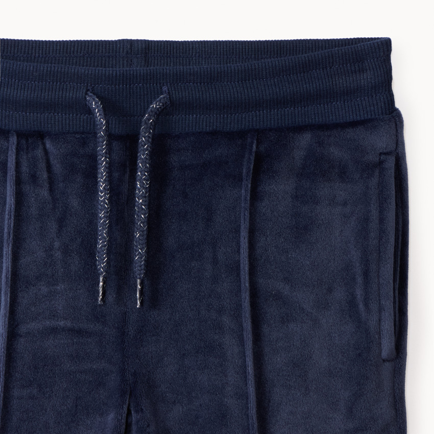 Ensemble en velours gilet à capuche + jogging pour fille  