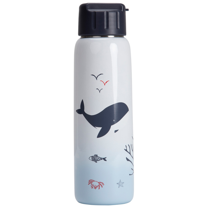 Botella de metal Pretty sea con pajita 380 ml 
