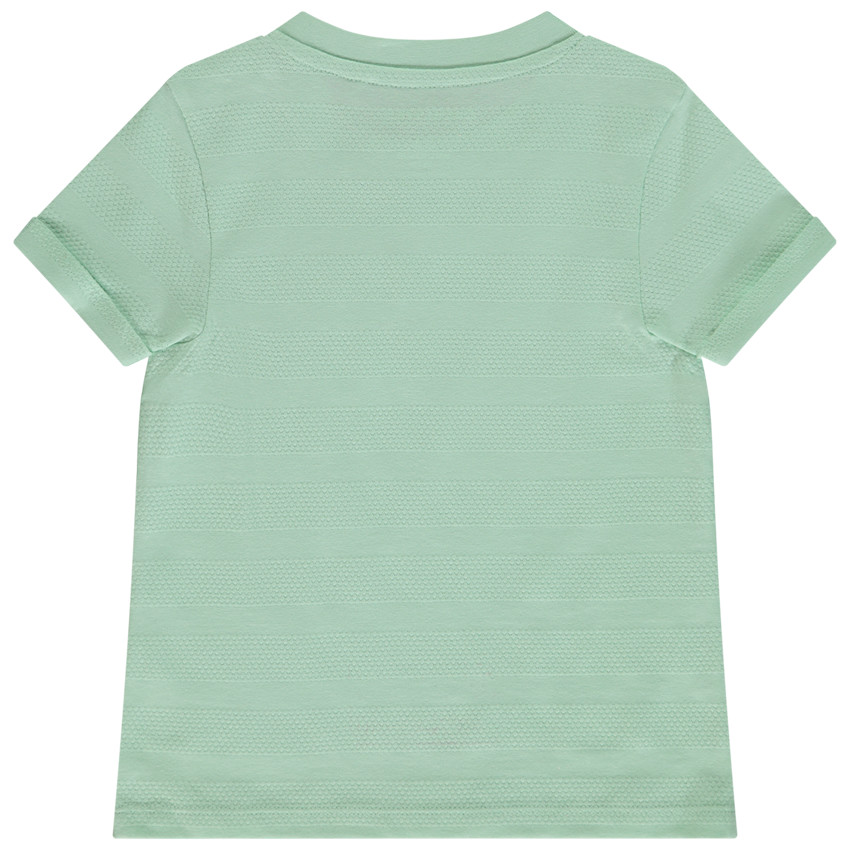 Camiseta manga corta lisa efecto texturizado para bebé niño 