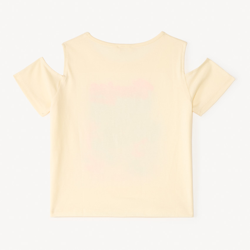 Camiseta de hombros descubiertos con estampado de Venice Beach para niña 