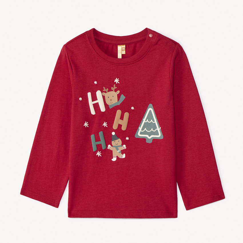 T-shirt manches longues print Noël pour bébé garçon 