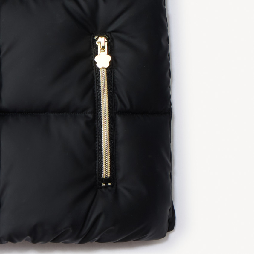 Chaleco sin mangas acolchado con efecto satinado para niña 