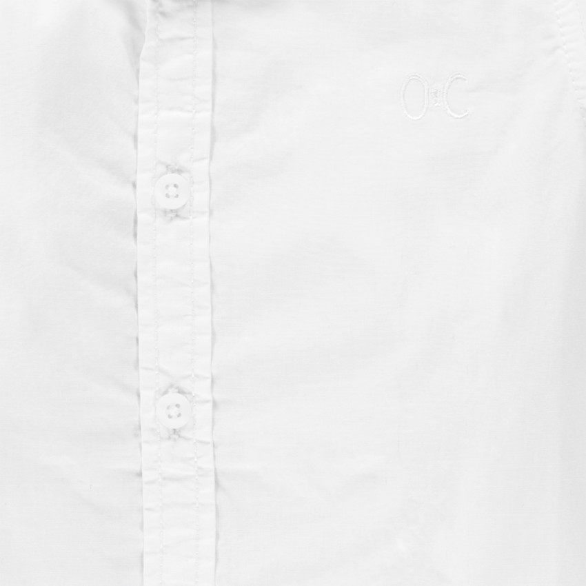 Camisa manga larga de algodón liso 