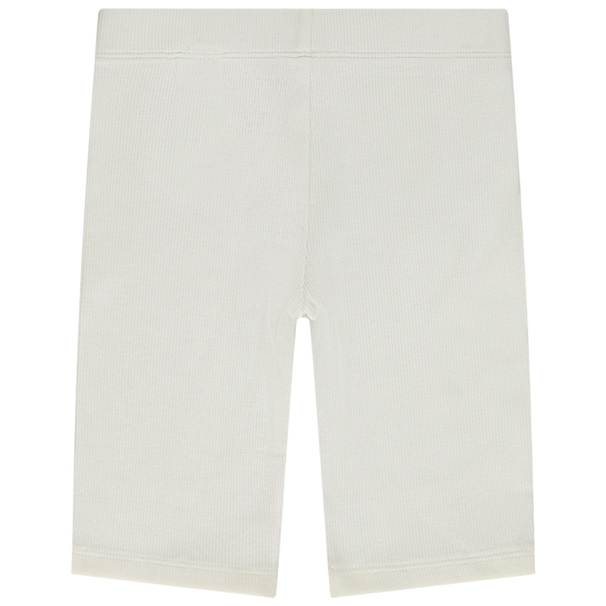 Ciclista liso efecto acanalado para niña 