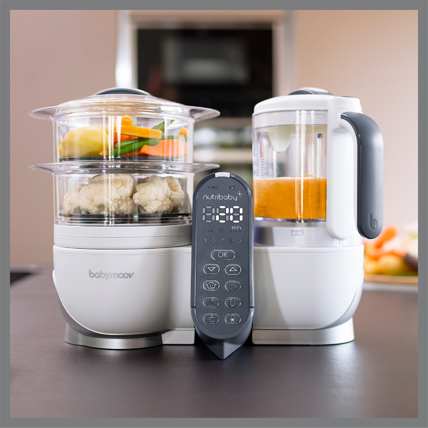 Robot NutriBaby(+) con 3 Babybols de 250 ml sin BPA blanco 