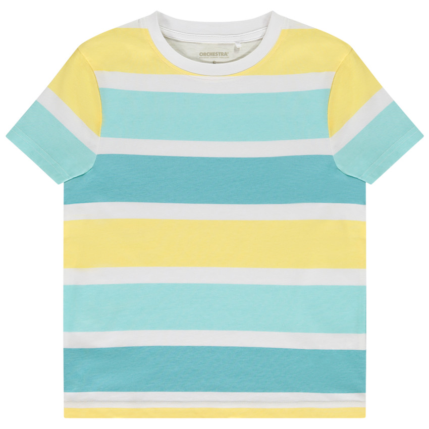 Camiseta de manga corta a rayas para niño 