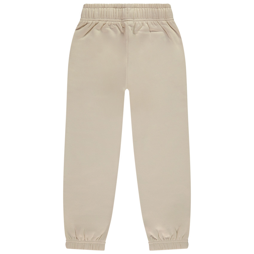 Pantalón de jogging liso de felpa con corte holgado para niña 