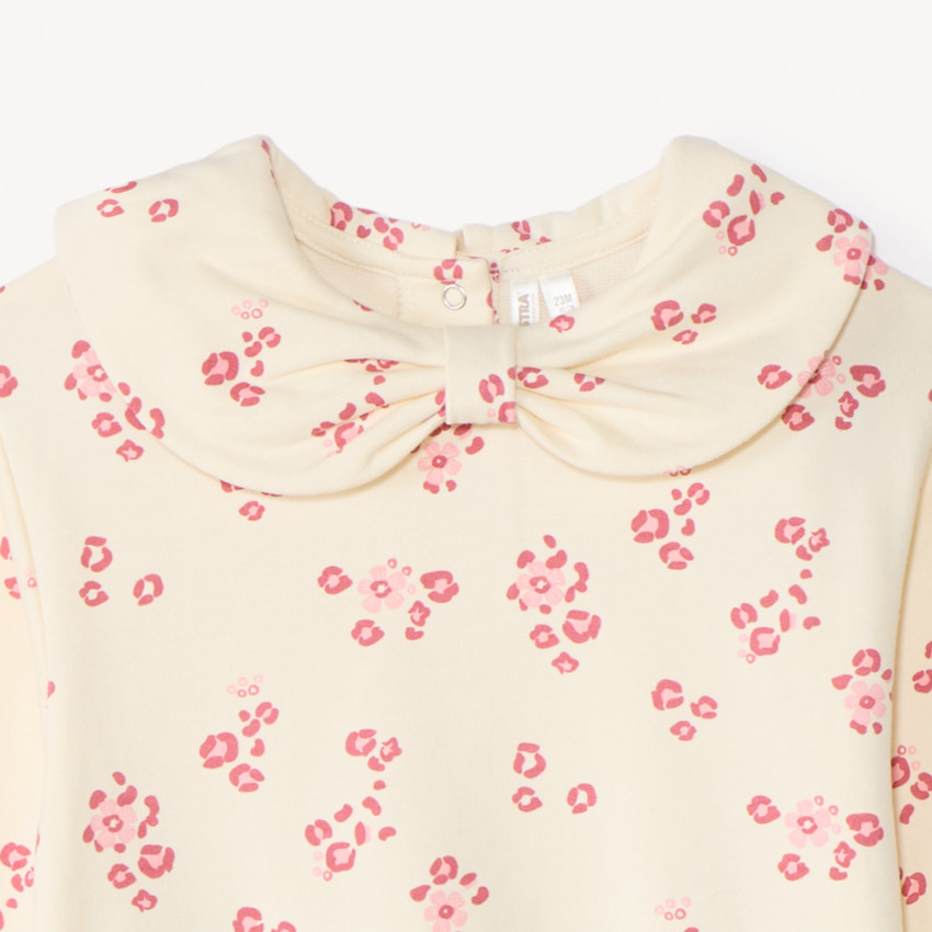 Conjunto de chándal con estampado de flores para bebé niña 