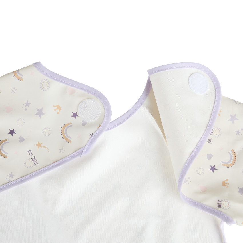 Bavoir tablier imperméable imprimé arcs-en-ciel 