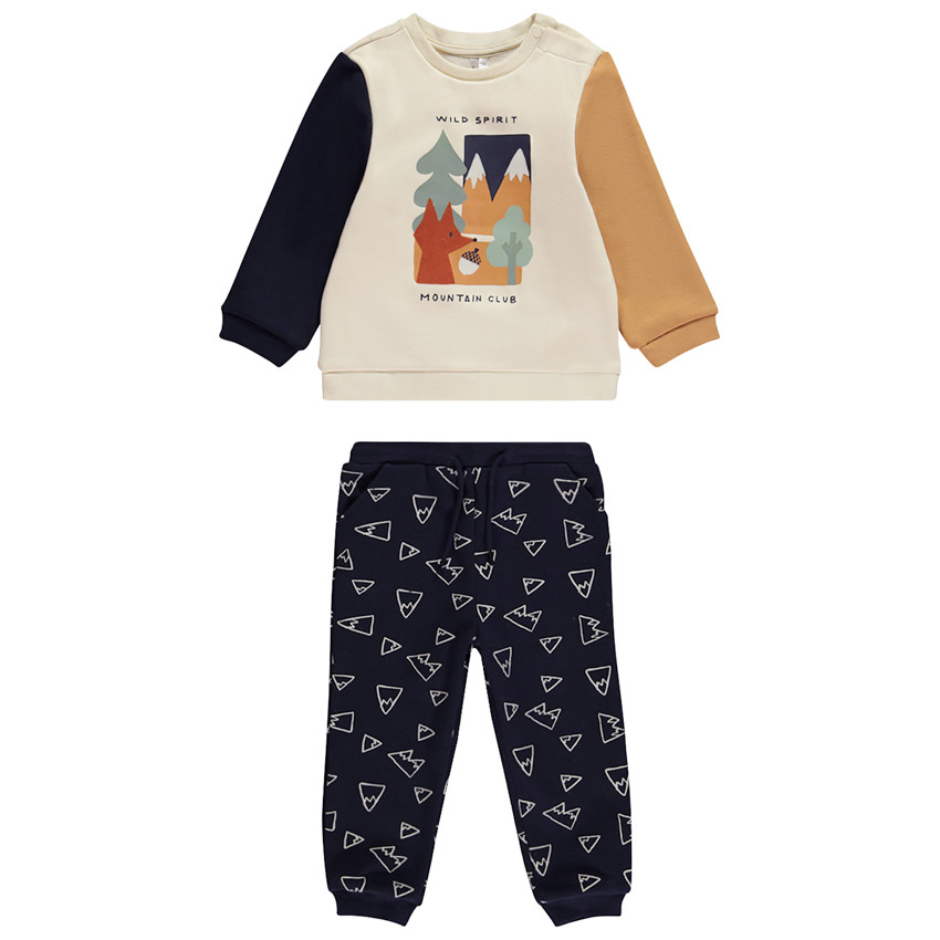 Conjunto sudadera fantasia + pantalón jogging para bebé niño 