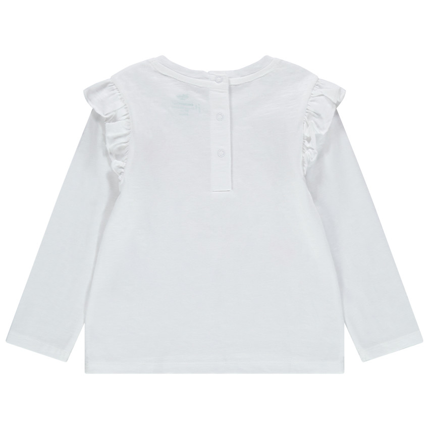 T-shirt manches longues en coton bio print Minnie Disney à paillettes 