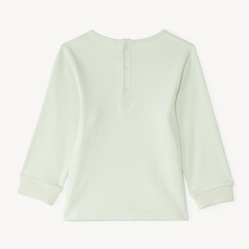 Pijama de 2 piezas en interlock: camiseta de manga larga + pantalón para bebé niño (acabados diferentes según la edad) 