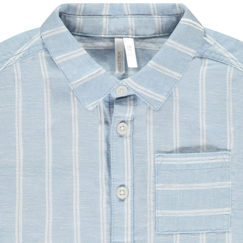 Camiseta de manga corta rayada para bebé niño 