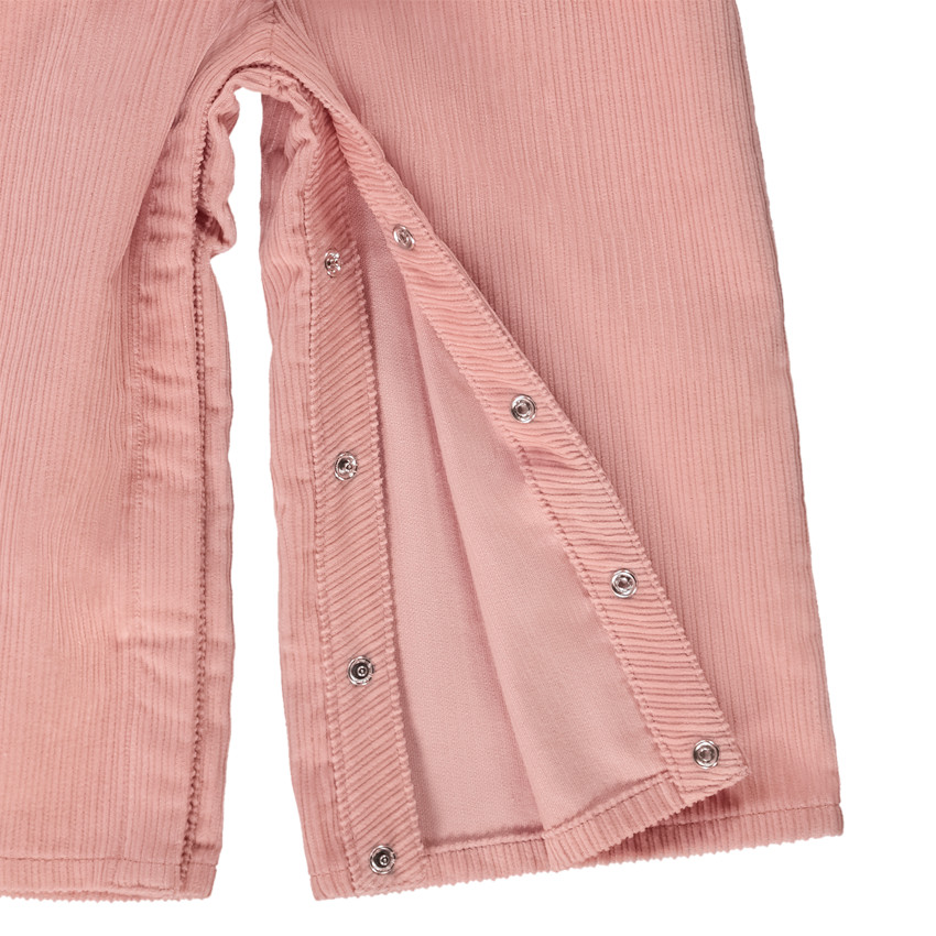 Salopette longue en velours côtelé pour bébé fille 