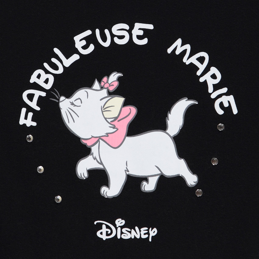 Camiseta de manga larga de punto con estampado Marie Disney para niña Main Camiseta de manga larga de punto con estampado Marie Disney para niña