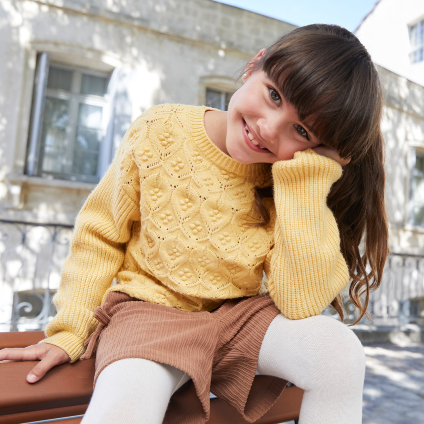 Jersey de punto con diseño para niña 