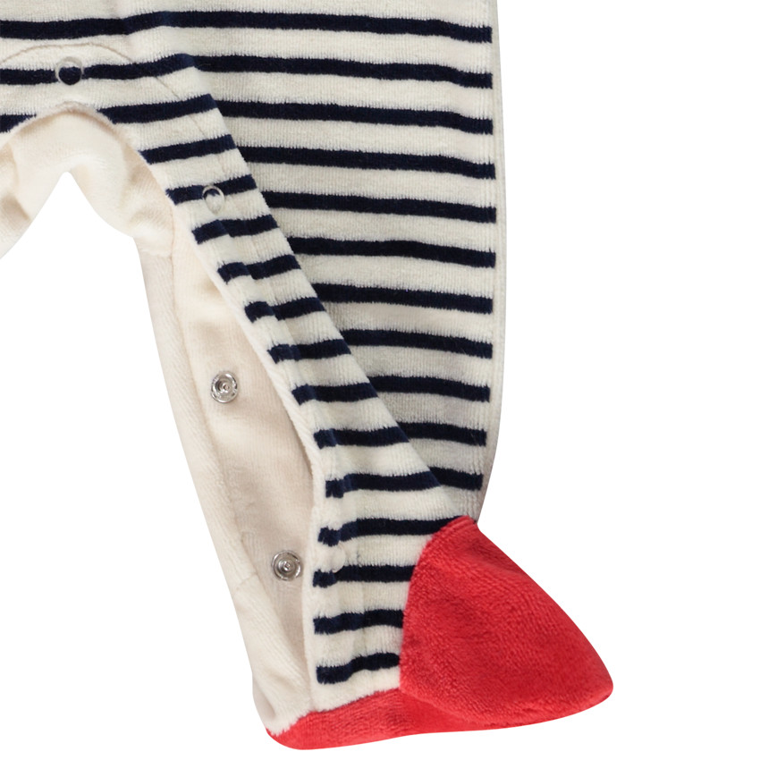 Pack de 3 peleles de terciopelo con estampado de manzanas para bebé niña 