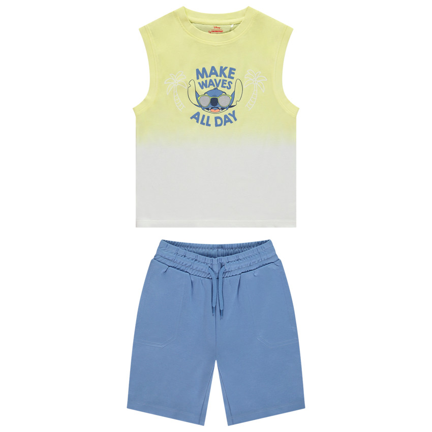 Conjunto 2 piezas efecto tie & dye Stitch Disney para niño 