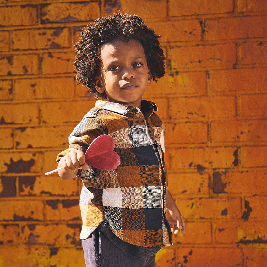 Chemise à carreaux bébé outlet