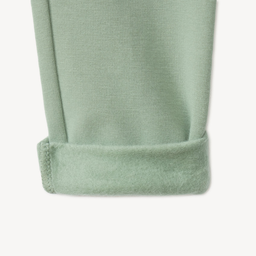 Lote de 2 leggings para niña de felpa. 