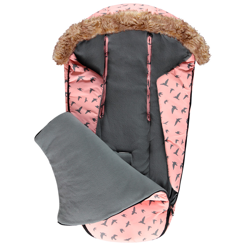 Saco cubrepies polar Birds Rosa 