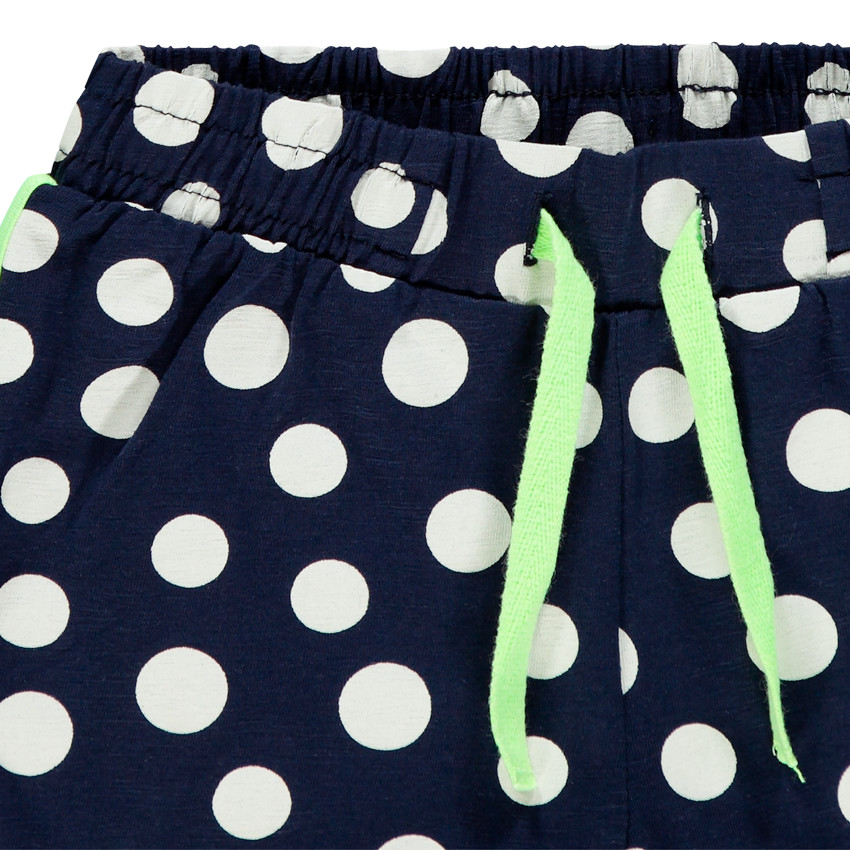 Short de jersey niña con estampado y cintura elástica 