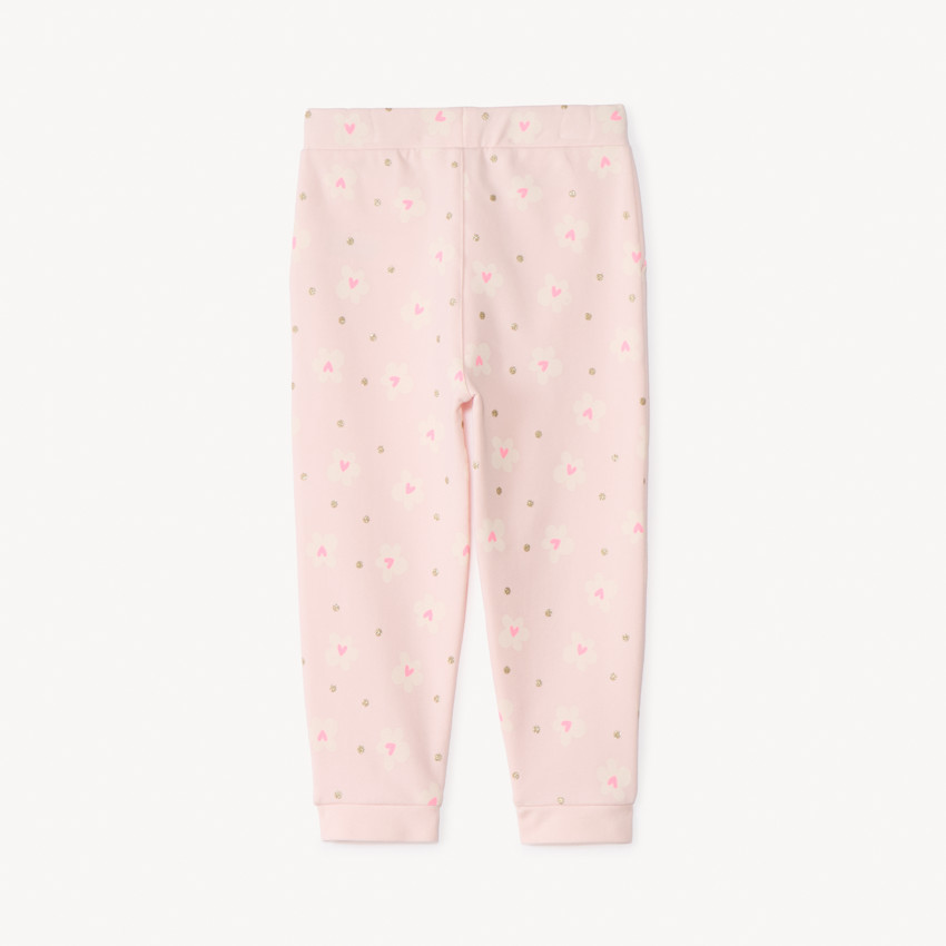 Jogging de felpa estampado para niña bebé 